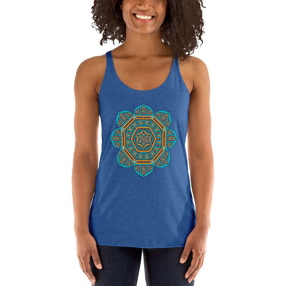 Temple Lotus Women's Racerback Tank